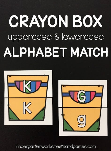 FREE Crayon Box Alphabet Match - this is such a fun way for preschool, prek, kindergarten age kids to practice matching uppercase letters with lowercase letters with a fun back to school activity! Perfect literacy center, extra practice, learning at home, or homeschool FREE Crayon Box Alphabet Match - this is such a fun way for preschool, prek, kindergarten age kids to practice matching uppercase letters with lowercase letters with a fun back to school activity! Perfect literacy center, extra practice, learning at home, or homeschool