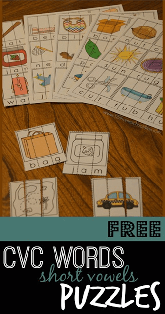 FREE CVC Words Puzzles are such a fun way for kids to practice reading, spelling, and sounding words out for preschool, prek, kindergarten, and first grade. Print in color or black and white. FREE CVC Words Puzzles are such a fun way for kids to practice reading, spelling, and sounding words out for preschool, prek, kindergarten, and first grade. Print in color or black and white.
