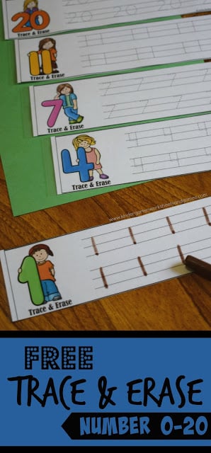Trace and Erase Numbers 1-20