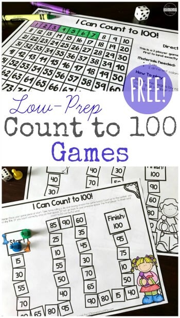 Math Games For Grade 1 Printable 1040 Count2Bto2B1002BGames2BPIN