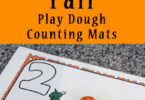 Fall Playdough Counting Mats