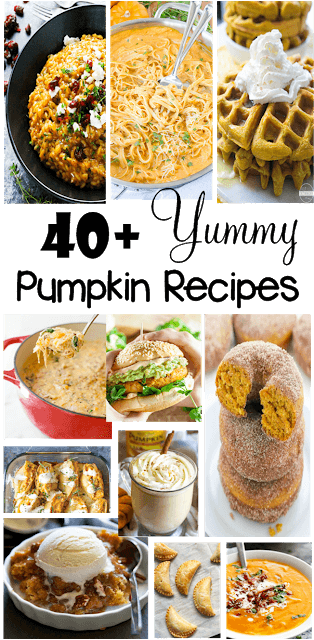 40 Pumpkin Recipes that your family is sure to love! These pumpkin recipes easy are sure to make your fall extra yummy! 40 Pumpkin Recipes that your family is sure to love! These pumpkin recipes easy are sure to make your fall extra yummy!