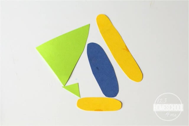draw outlines of your airplane pieces on construction paper draw outlines of your airplane pieces on construction paper