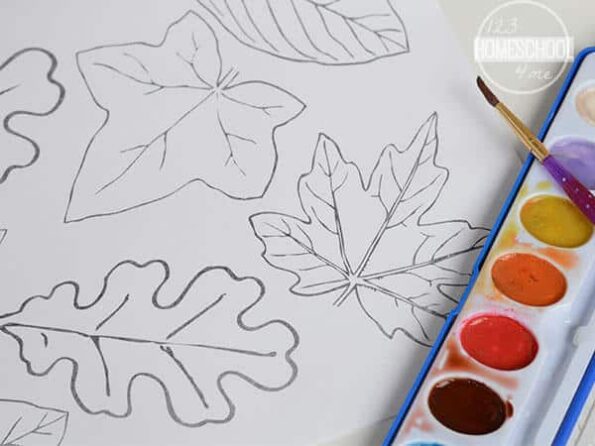 🍂 Leaf Wreath Craft with FREE Fall Printable Leaf Template