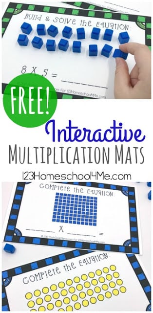 These free Interactive mats are a fun MULTIPLICATION ACTIVITIES to help kids learn about and practice math. They are not only great multiplication activities 4th, but for 3rd grade, are free, hands on, homeschool, math centers, and FUN! These free Interactive mats are a fun MULTIPLICATION ACTIVITIES to help kids learn about and practice math. They are not only great multiplication activities 4th, but for 3rd grade, are free, hands on, homeschool, math centers, and FUN!