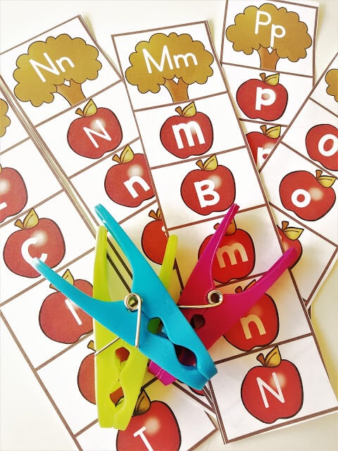 print alphabet apple strips and set out clip cards print alphabet apple strips and set out clip cards