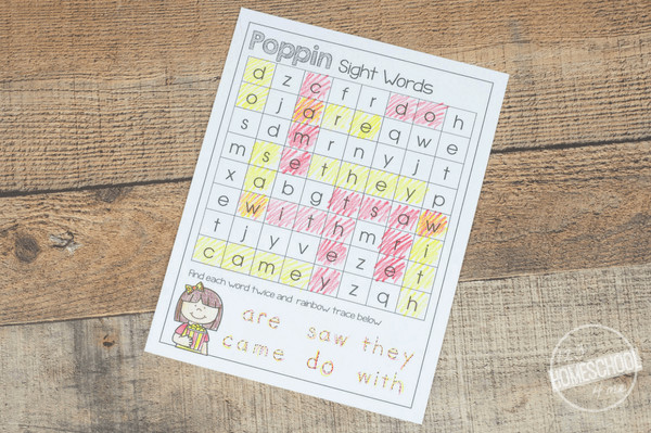 Kids will love practicing sight words with these adorable, free printable popcorn word worksheets, perfect for preschool to first grade!