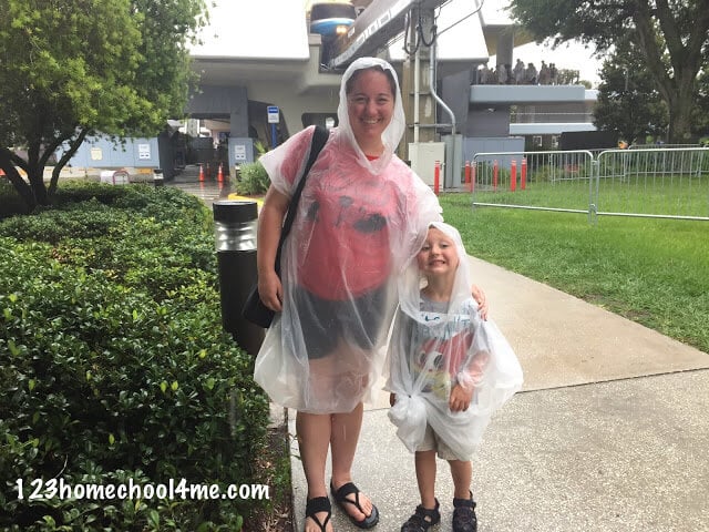 Disney World in the rain Disney World in the rain