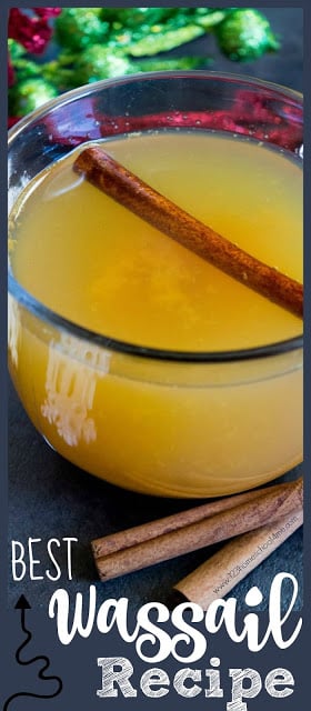 Hands down this is the BEST Wassail Recipe! Not only is it super easy, you can make it in the crockpot, and it is a great Christmas drinks for kids. This hot apple cider based wassail recipe will make your home smell like Christmas. This is our traditional, family favorite holiday recipe we make every single year! You'll love this as a Christmas recipes breakfast! Hands down this is the BEST Wassail Recipe! Not only is it super easy, you can make it in the crockpot, and it is a great Christmas drinks for kids. This hot apple cider based wassail recipe will make your home smell like Christmas. This is our traditional, family favorite holiday recipe we make every single year! You'll love this as a Christmas recipes breakfast!