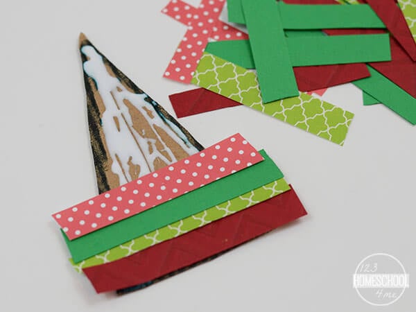 cut along the triangle to trip excess paper in this ornament craft for kids cut along the triangle to trip excess paper in this ornament craft for kids