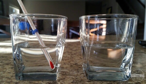 gather two glasses, water, ice cubes, salt and a thermometer for this simple science experiment for kids gather two glasses, water, ice cubes, salt and a thermometer for this simple science experiment for kids