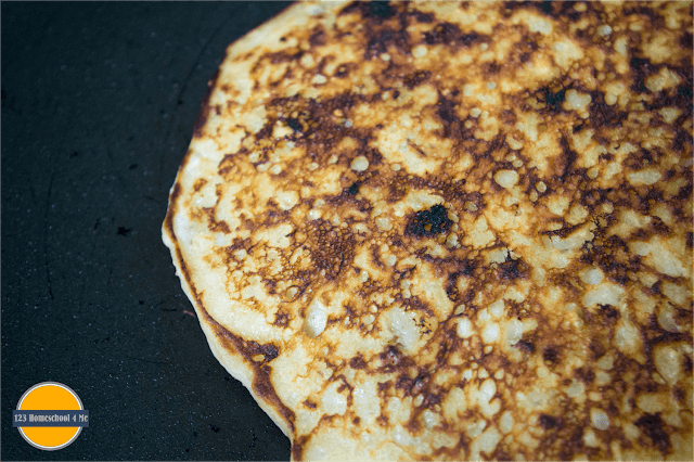 pour pancake batter onto warm griddle and cook until godlen brown pour pancake batter onto warm griddle and cook until godlen brown