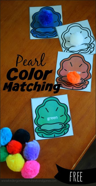 FREE Pearl Color Matching Activity - this free printable, hands on activity for kids is a great way to practice identifying colors and color names. This is a great center for toddler, preschool, and kindergarten age kids. FREE Pearl Color Matching Activity - this free printable, hands on activity for kids is a great way to practice identifying colors and color names. This is a great center for toddler, preschool, and kindergarten age kids.