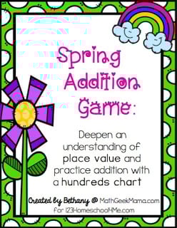 FREE Spring Addition Maths Games FREE Spring Addition Maths Games