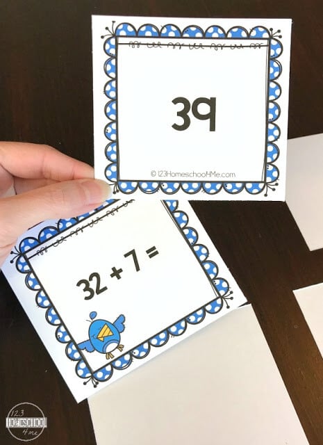 Spring Addition Matching Game Spring Addition Matching Game