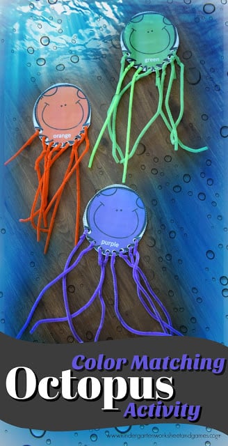 FREE Color Matching Octopus activity - this is such a fun kids activity that help toddler, preschool, kindergarten, and first grade kids practice color matching, strengthen fine motor skills, and make a fun Letter O craft too. FREE Color Matching Octopus activity - this is such a fun kids activity that help toddler, preschool, kindergarten, and first grade kids practice color matching, strengthen fine motor skills, and make a fun Letter O craft too.