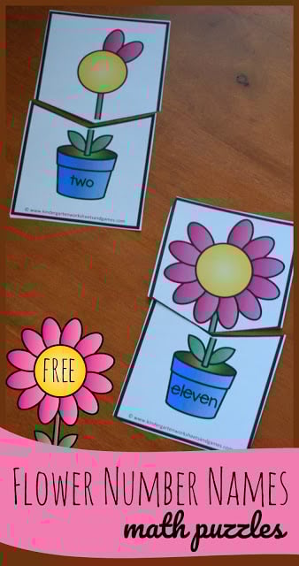 FREE Flower Number Names - these fun, hands on math puzzles are a great way for preschool, prek, kindergarten, and first graders to practice number words from 0-12 and counting at the same time. Perfect for math centers, spring activities, homeschool, home preschool, and summer learning FREE Flower Number Names - these fun, hands on math puzzles are a great way for preschool, prek, kindergarten, and first graders to practice number words from 0-12 and counting at the same time. Perfect for math centers, spring activities, homeschool, home preschool, and summer learning