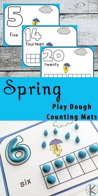 FREE spring counting activity for toddler, preschool, prek, kindergarten - playdough mats FREE spring counting activity for toddler, preschool, prek, kindergarten - playdough mats