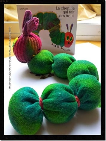 very hungry caterpillar no sew sock craft for kids very hungry caterpillar no sew sock craft for kids