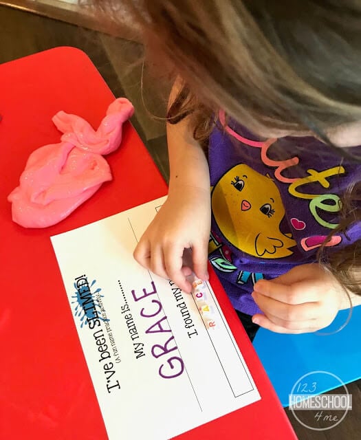 name-activity-practice-fun-slime-play-school-toddler-beads-preschool name-activity-practice-fun-slime-play-school-toddler-beads-preschool