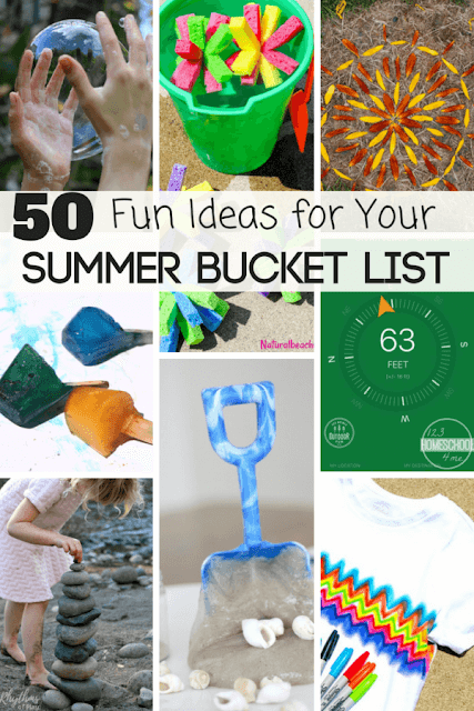 50 Fun Ideas for Your Summer Bucket List - tons of clever, unique kids activities, family vacations, family activities, kids learning activities, and more to have the best summer activities ever! 50 Fun Ideas for Your Summer Bucket List