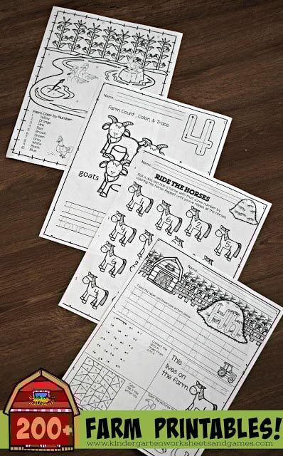 200-farm-printables-preschool-kindergarten-first-grade 200-farm-printables-preschool-kindergarten-first-grade