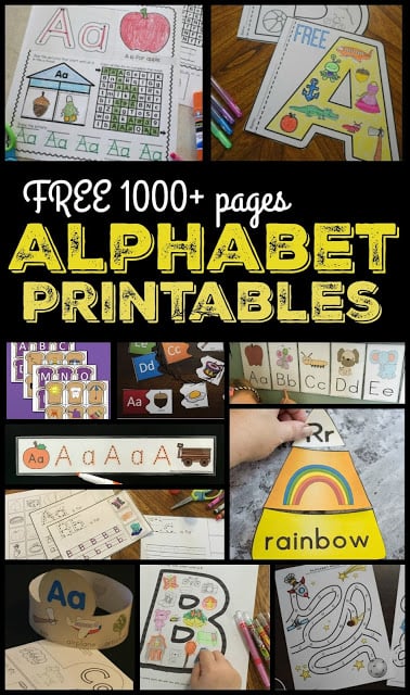 Free Alphabet Chart For Preschool