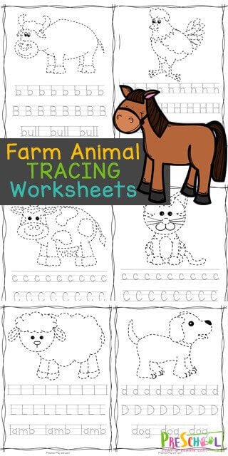 🐷 FREE Printable Counting to 5 Farm Animals Activity for Preschoolers