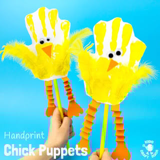 farm craft - hand chick puppets farm craft - hand chick puppets