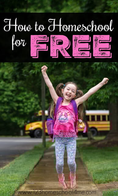 Did you know you can homeschool for FREE? Yep! You can do it and here are all the many ways how (lots of free unit plans, free worksheets, lesson plans, and more for homeschooling families) how-to-homeschool-for-free