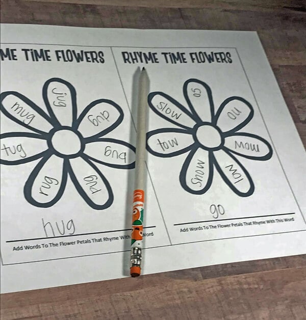 Rhyme Time Flowers Rhyme Time Flowers