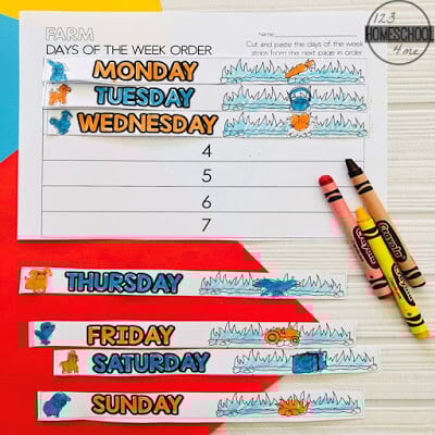 farm-themed-days-of-the-week-worksheets farm-themed-days-of-the-week-worksheets