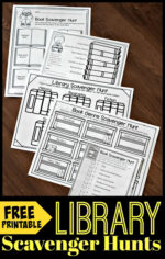 📚 FREE Printable Reading Scavenger Hunt Library Activities for Kids