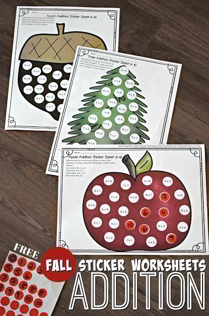 Free Sticker Addition Math Worksheets Free Sticker Addition Math Worksheets