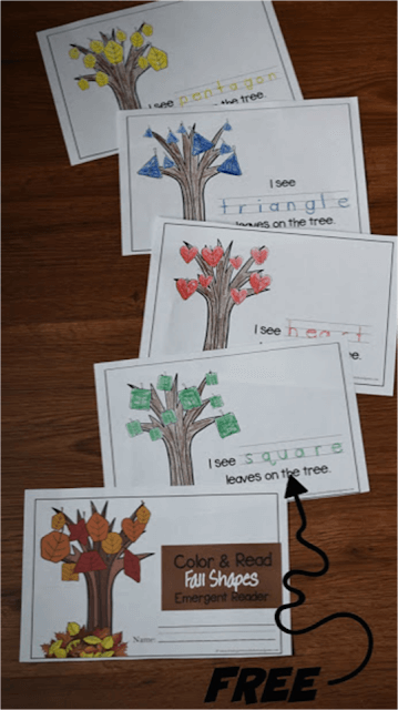 Leaf Shapes Emergent Reader Leaf Shapes Emergent Reader