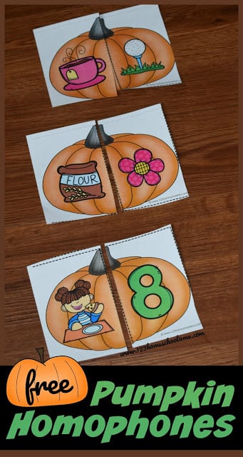 pumpkin homophone puzzles