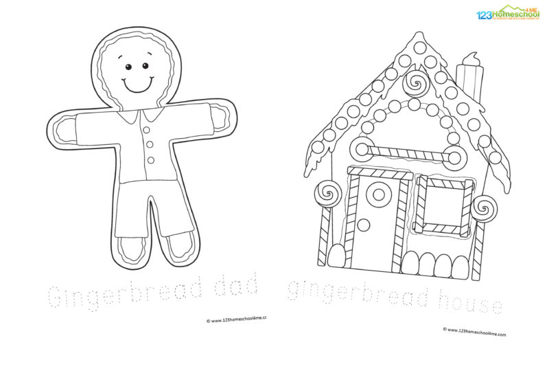 This is a fun activity on its own or along with one of our fun gingerbread theme learning activities below! Or maybe just for kids to colour as they are impatiently waiting for your own gingerbread men to come out of the oven!
