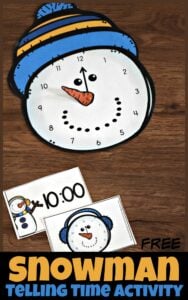 free-snowman-telling-time-activity