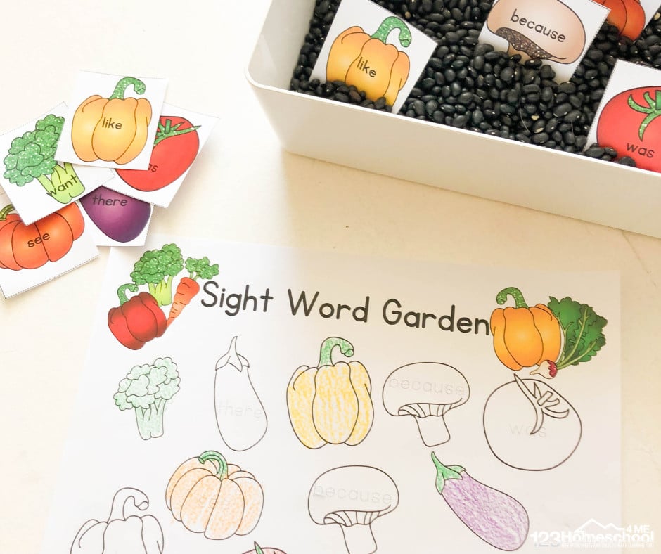Garden Sight word Activity