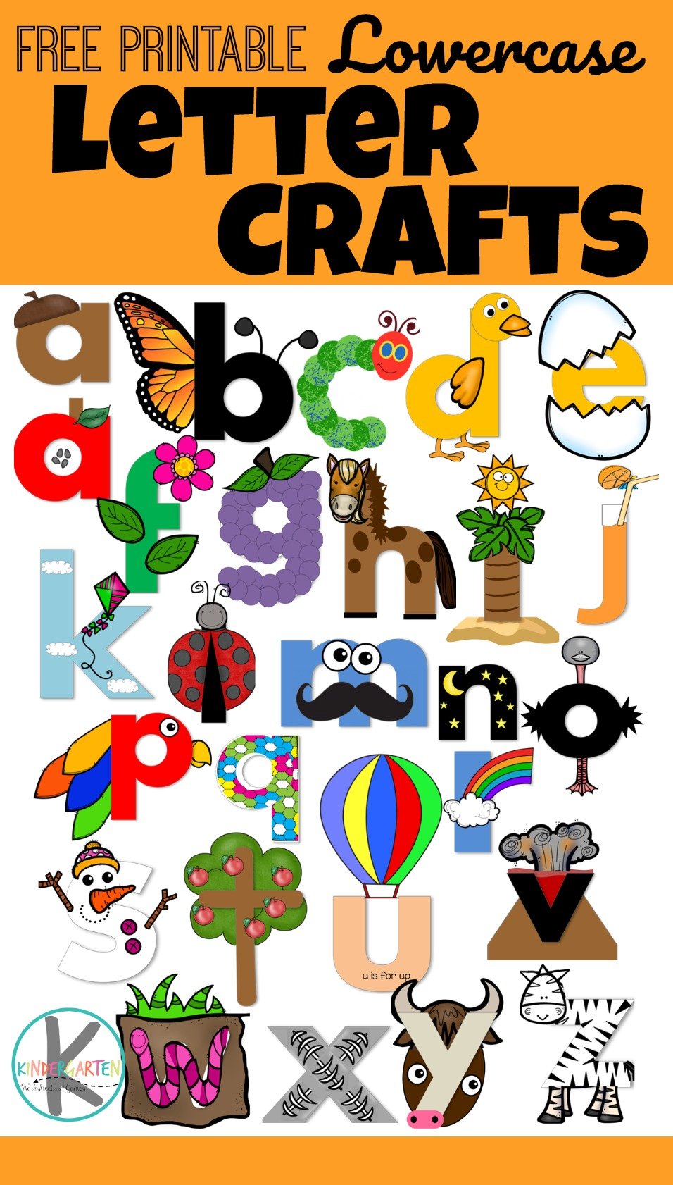 Letters Of The Alphabet Posters & Crafts - Learning Step By Step