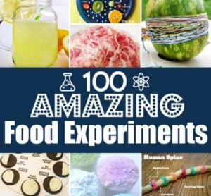 Make science fun with food experiments for kids to learn chemistry, biology, physics, & earth science using items from your kitchen. EPIC LIST!