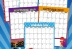 Kids will love keeping track of upcoming holidays while learning about the days, months, and weeks of the year with this super cute, free printable Princess Calendar. This pdf file template includes your child’s favorite superhero such as Batman, Robin, Captain America, Ironman, Flash, Green Lantern,  Spiderman, and more! Print the pages and assemble your free calendar for  toddler, preschool, pre k, kindergarten, first grade, 2nd grade and more!