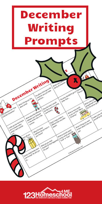 Make practicing writing fun and EASY with this FREE printable December Writing Prompts. This writing prompts calendar is perfect for kids of all ages.