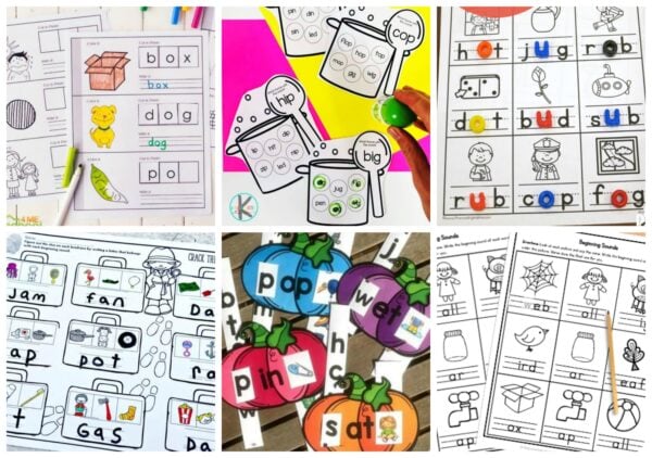 50+ Fun &amp; FREE Printable CVC Words Activities, Games, and Worksheets