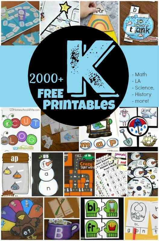 free printable kindergarten worksheets games printables science