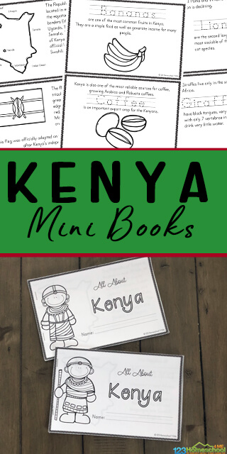 FREE Kenya For Kids Printable Book Mini Reader