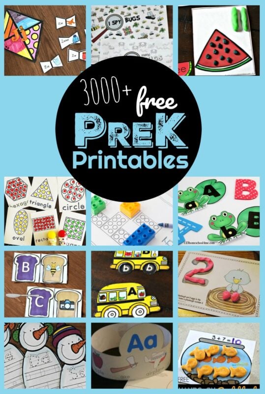 free printable preschool worksheets age 3 4 pdf