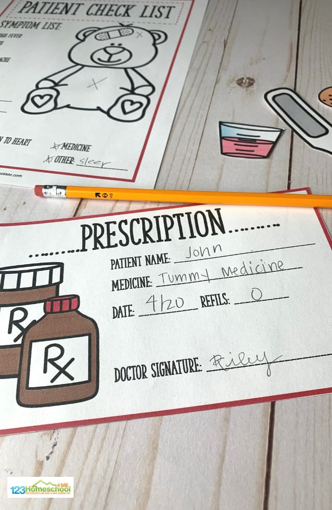 Free Printable Doctor Pretend Play