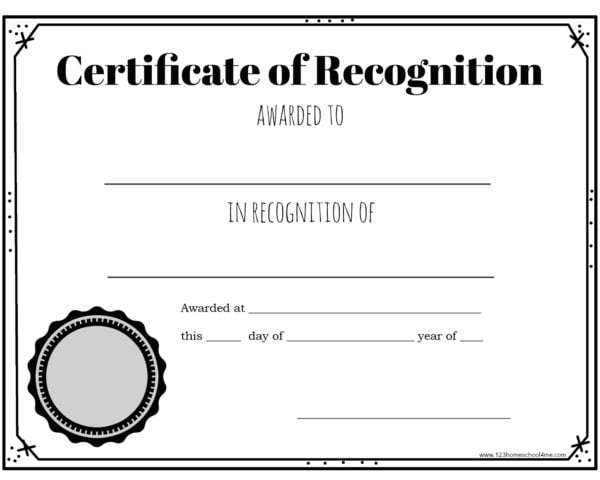 FREE Printable Certificates for Kids