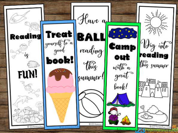  Summer FREE Printable Bookmarks